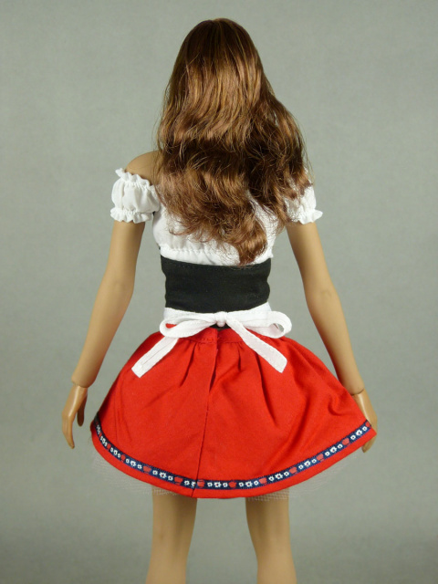 Flirty Girl 1/6 Scale Oktoberfest Beer Maid Uniform Set (Red)